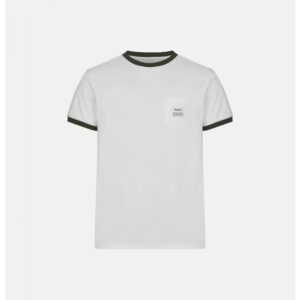 RESTERÃDS økologisk bomuld retro t-shirt m. logo i hvid/sort til herre